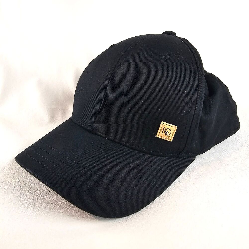 Tentree Hat Black Flexfit L XL Stretch Fitted Baseball Cap Eco Sustainable